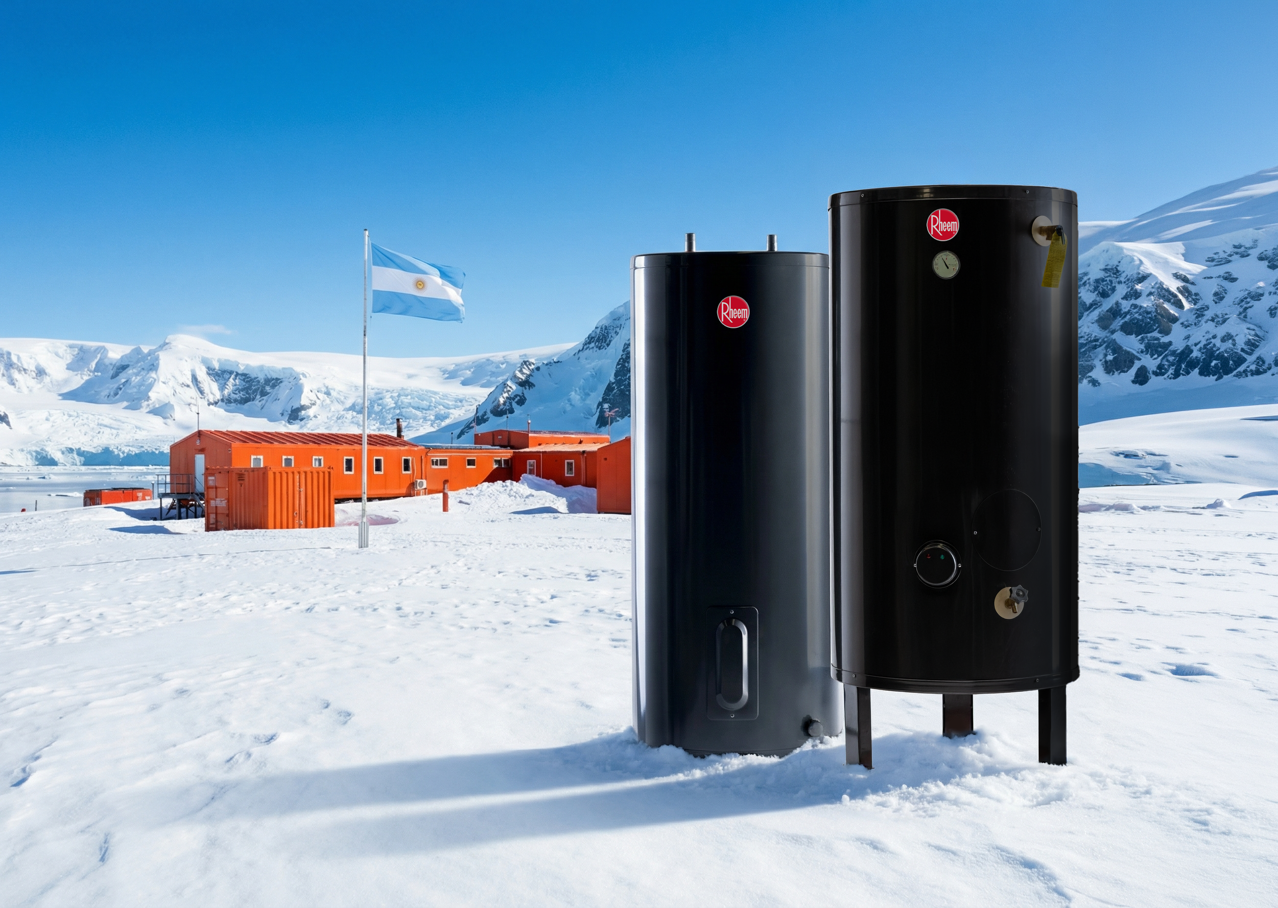 Rheem hace historia: sus equipos llegan a la Antártida